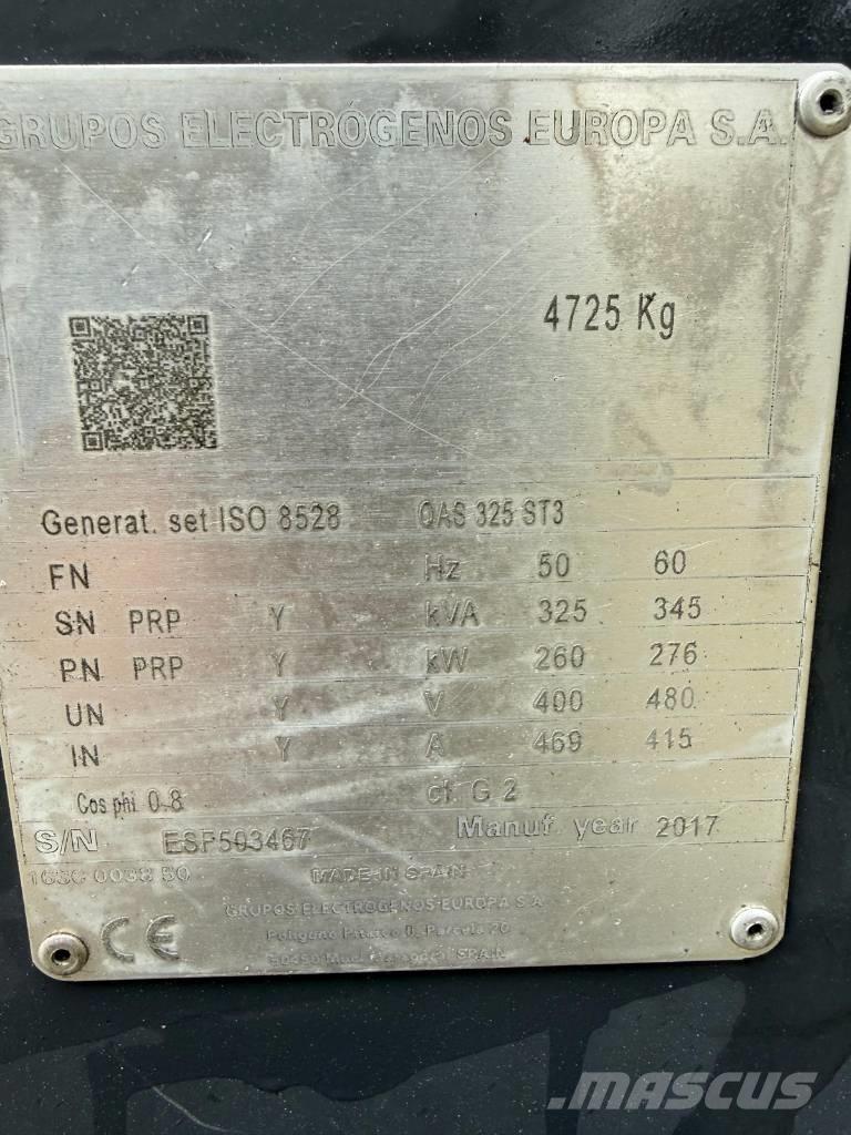 Atlas Copco QAS 325 Dízel áramfejlesztők