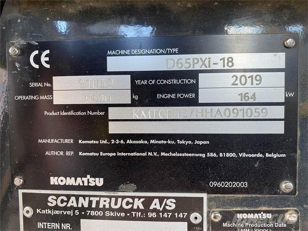 Komatsu D65PXI-18 lánctalpas dózerek