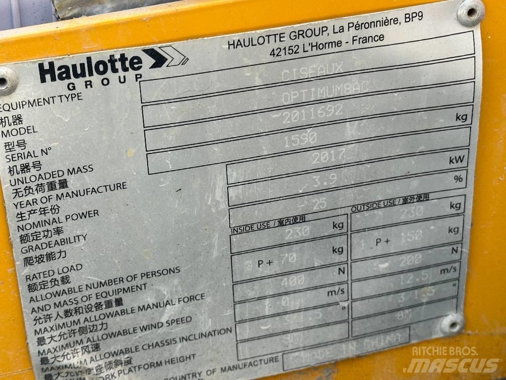 Haulotte OPTIMUM 8 Ollós emelők