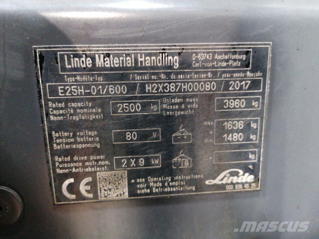 Linde E25H-01/600 Elektromos targoncák
