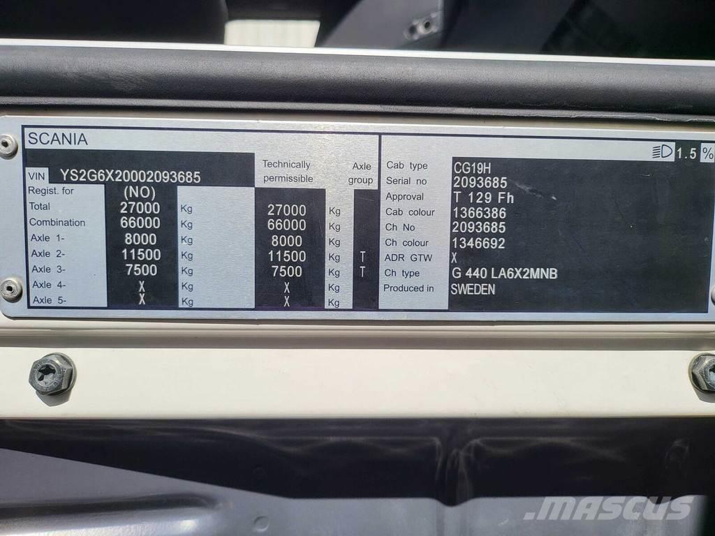 Scania G440 6X2 Nyergesvontatók