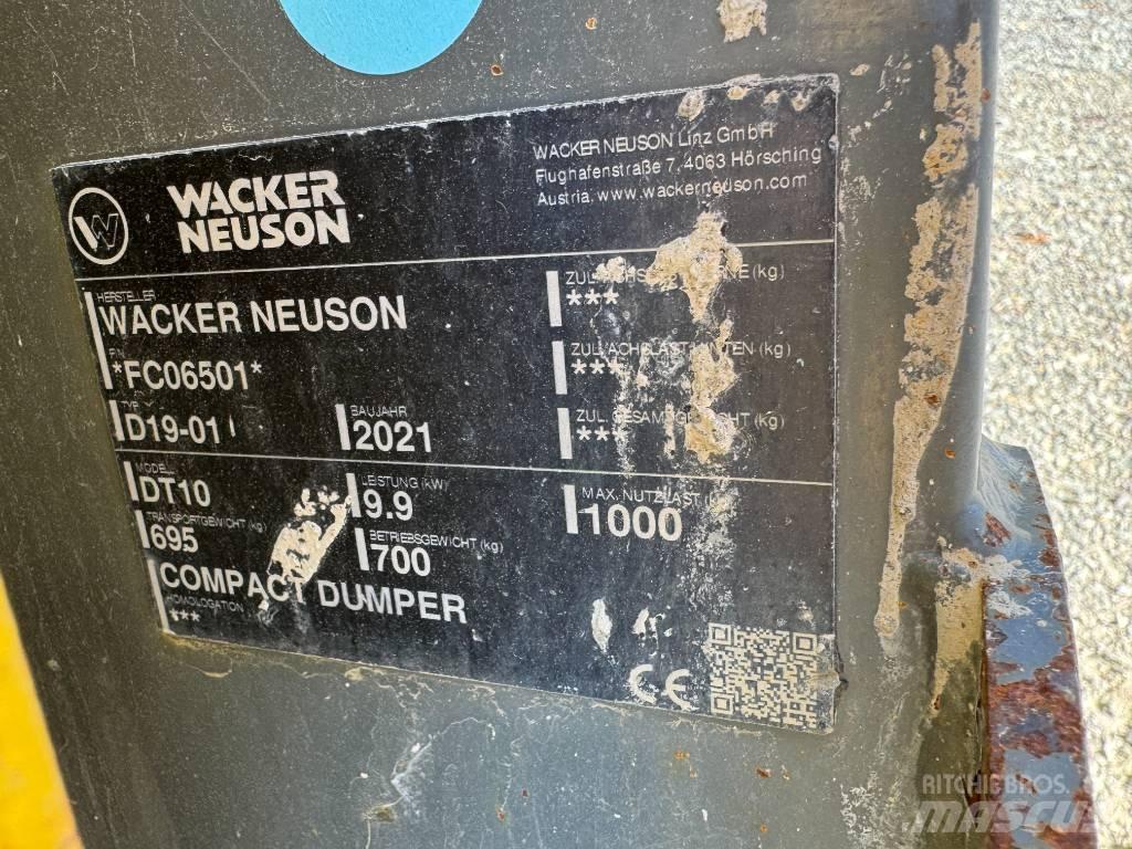 Wacker Neuson DT10 Lánctalpas dömperek