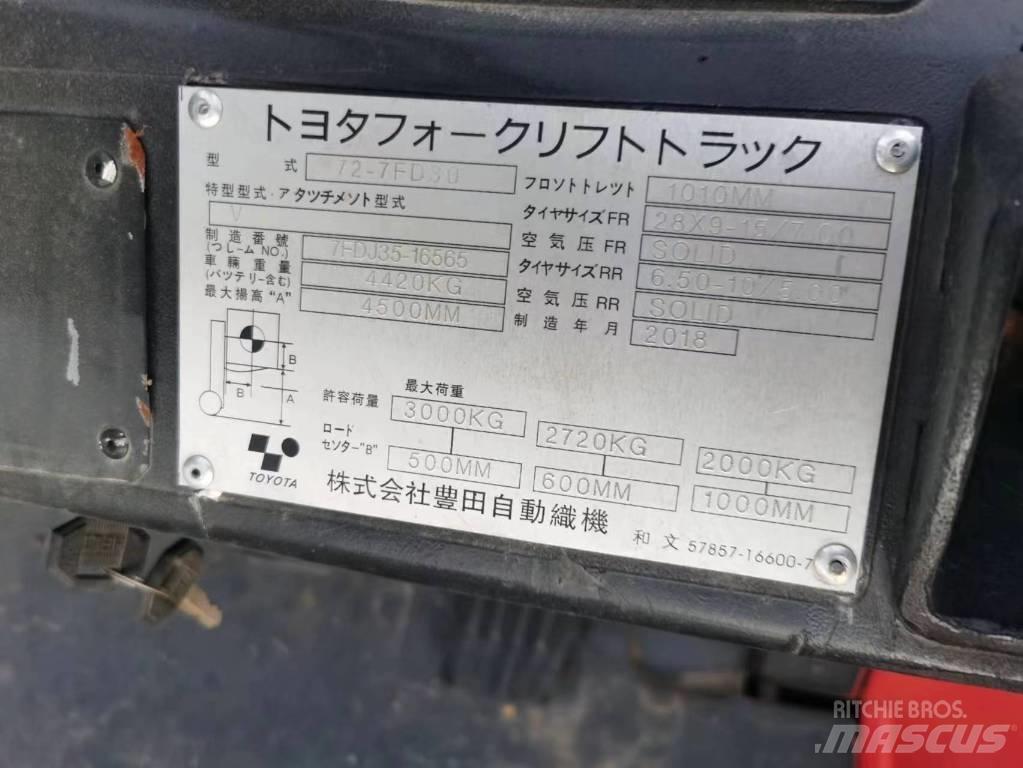 Toyota 7FD 30 Dízel targoncák