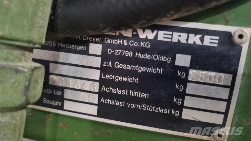 Amazone UF 1200 Rögzített trágyaszórók