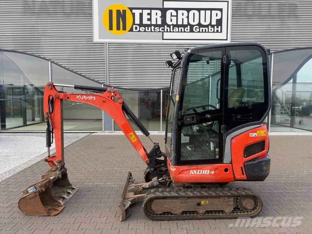 Kubota KX 018-4 Mini kotrók < 7t