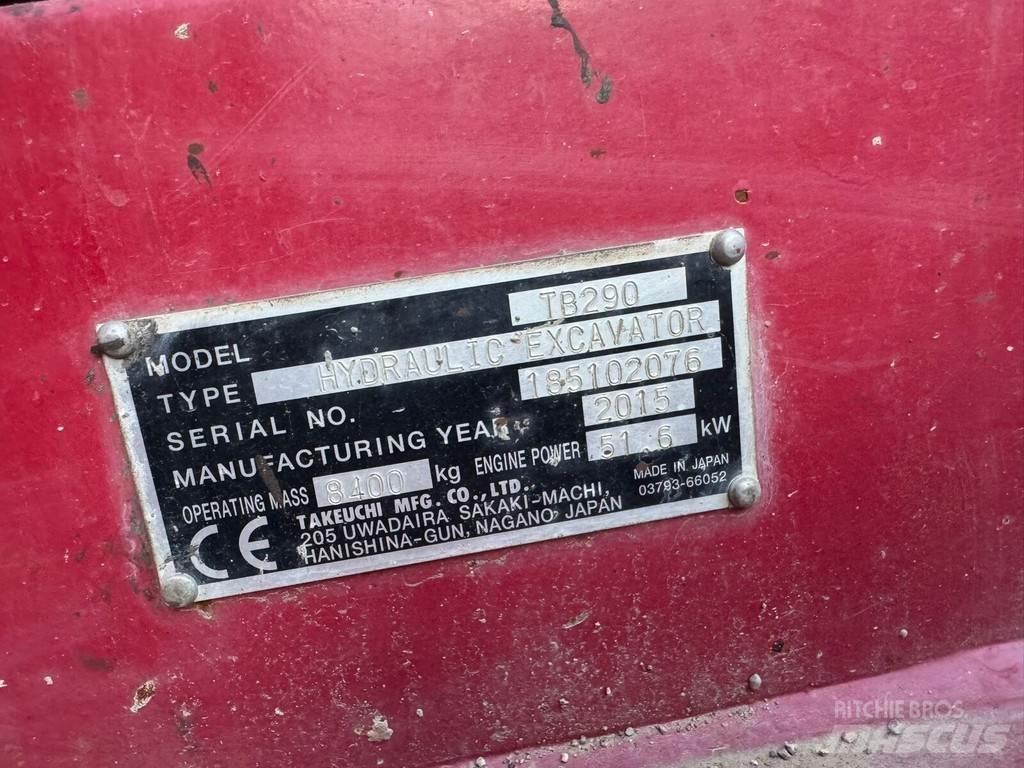 Takeuchi TB 290 Lánctalpas kotrók