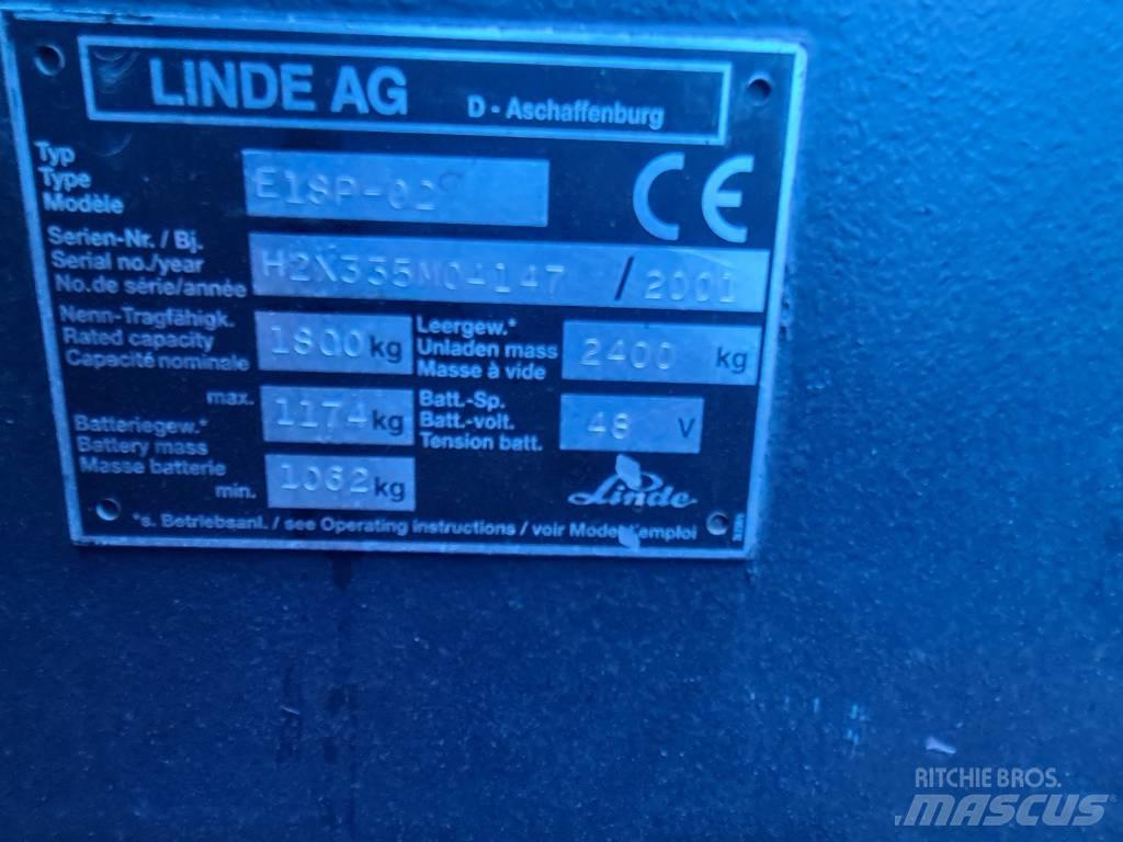 Linde E16P Elektromos targoncák