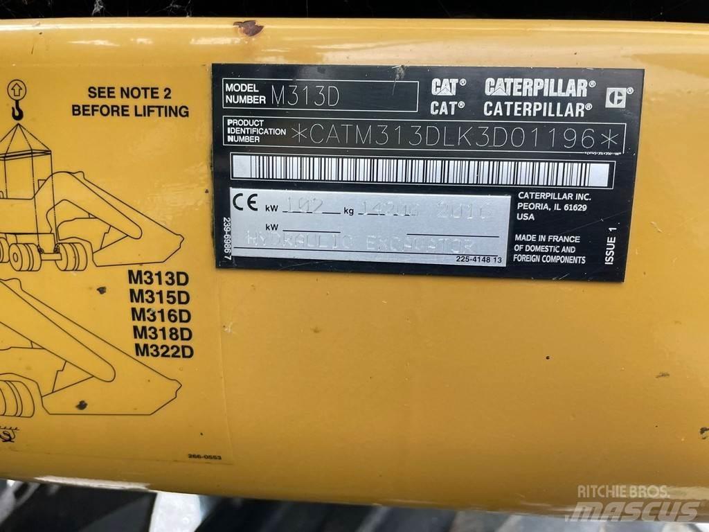 CAT M313D - CE Gumikerekes kotrók