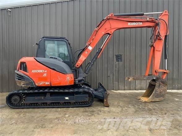 Kubota KX080-4 Lánctalpas kotrók