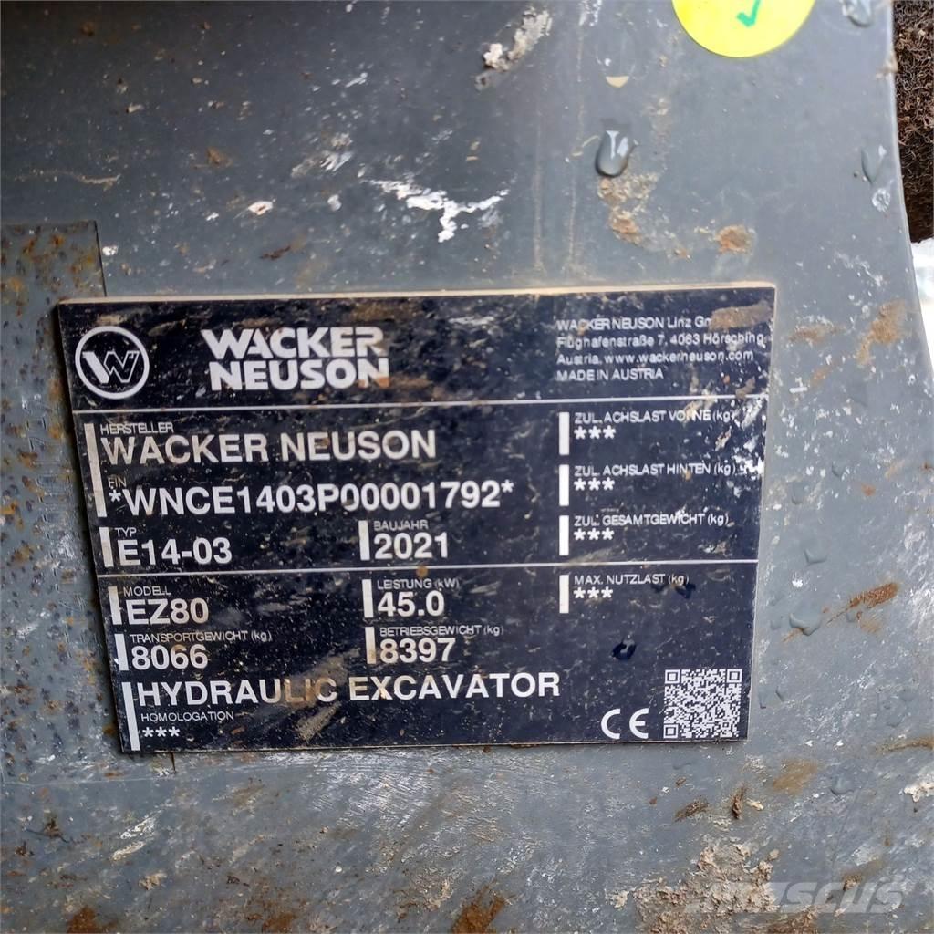 Wacker Neuson EZ80 Lánctalpas kotrók