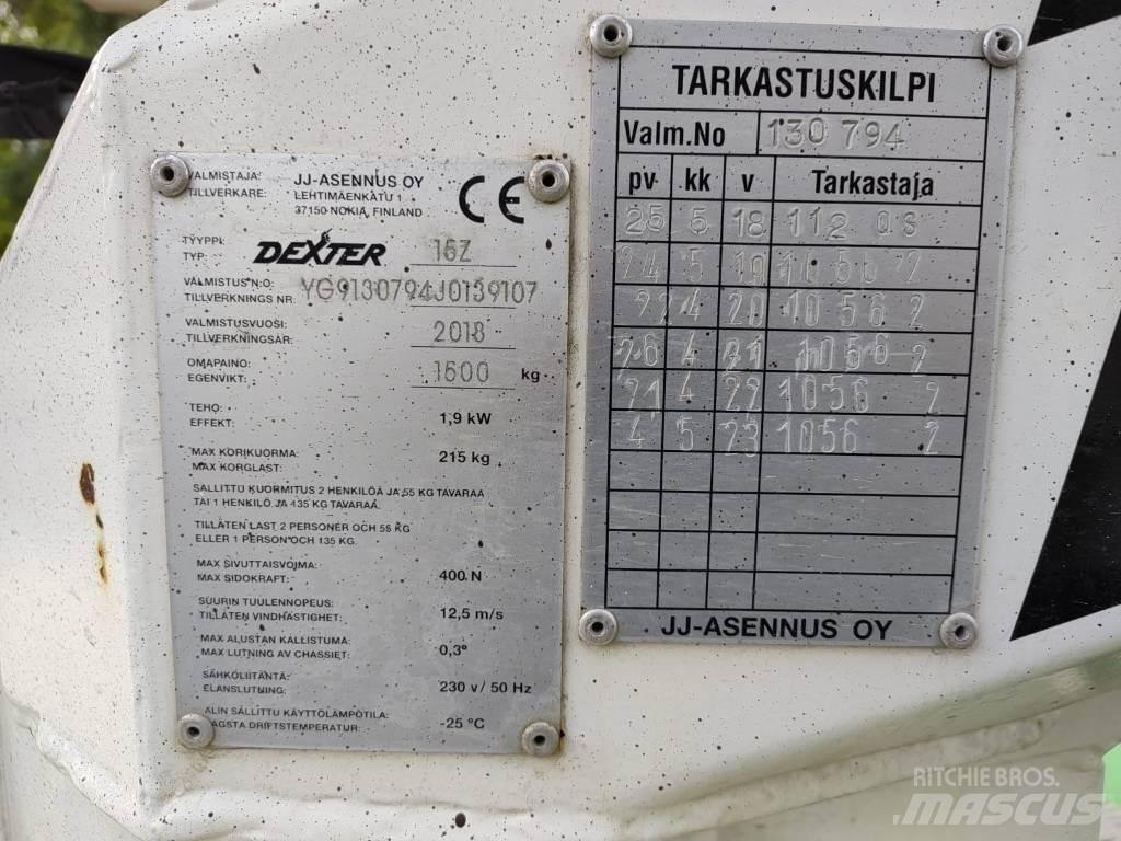 Dexter 15Z Pótkocsira szerelt emelők és állványok