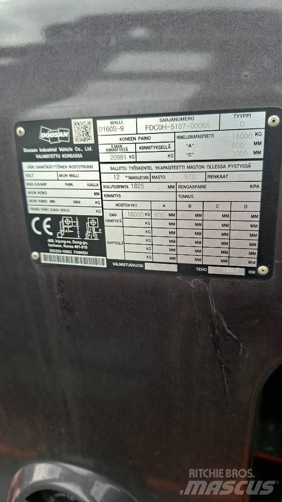 Doosan D160S-9 Dízel targoncák