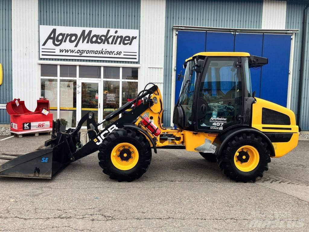 JCB DEMO 407AG Gumikerekes homlokrakodók
