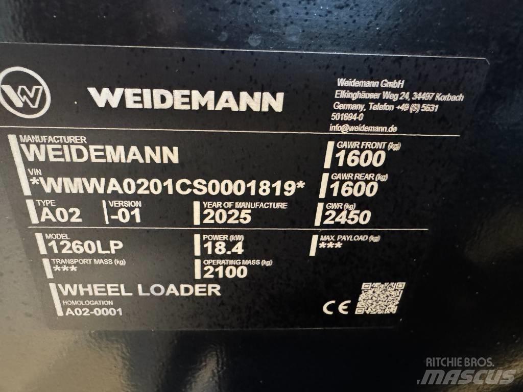 Weidemann 1260 LP Univerzális rakodók