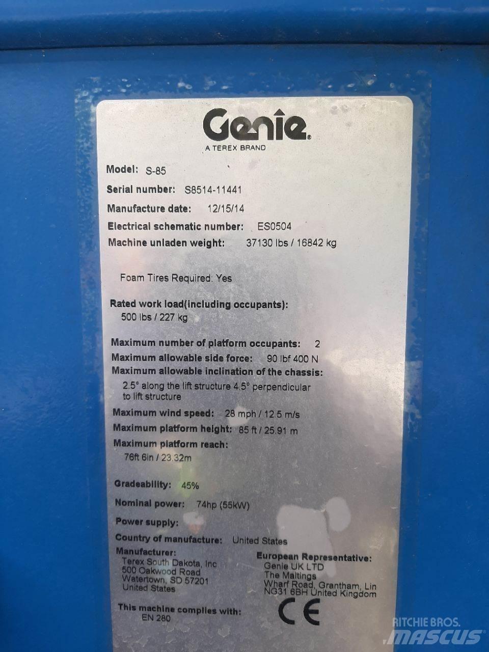 Genie S85 Teleszkópos emelők
