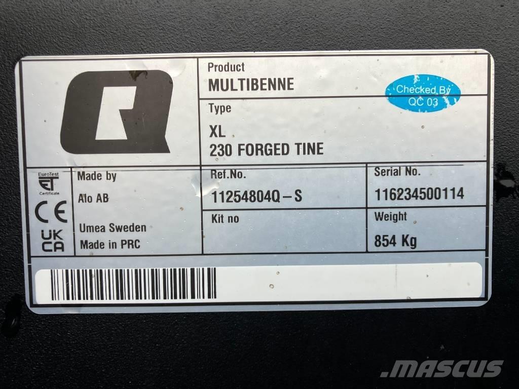 Ålö Multibenne XL Homlokrakodó tartozékok