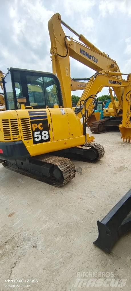 Komatsu PC 58 Mini kotrók < 7t