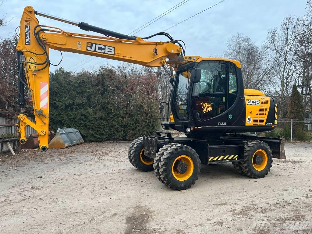 JCB JS 145 W+ TT4i Gumikerekes kotrók