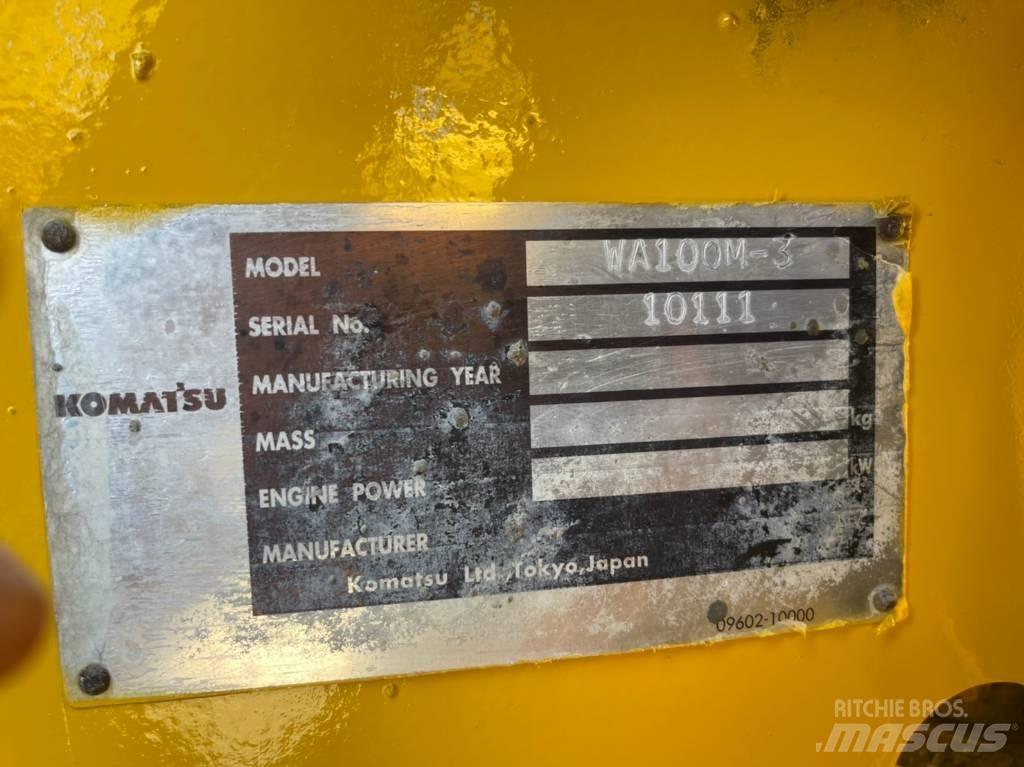 Komatsu WA100M-3 Gumikerekes homlokrakodók
