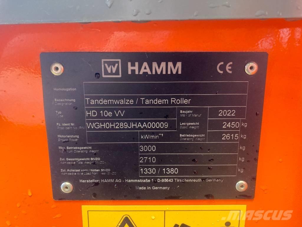 Hamm HD 10e VV H289 Talajtömörítő gépek