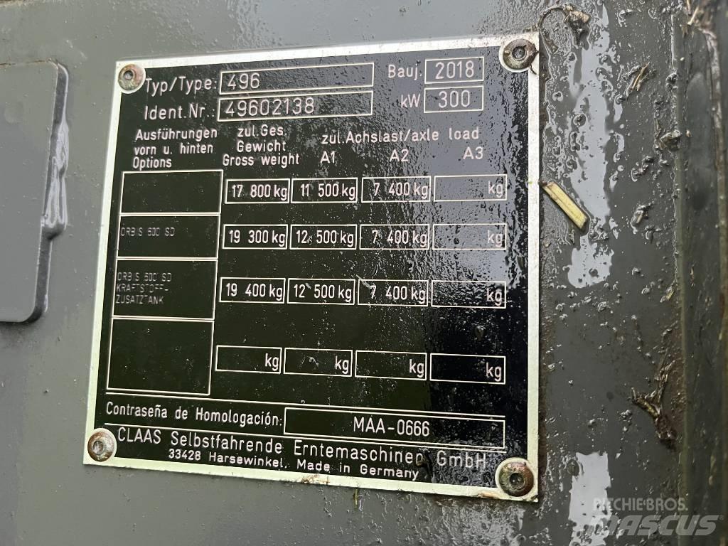 CLAAS Jaguar 840 Önjáró szecskázók