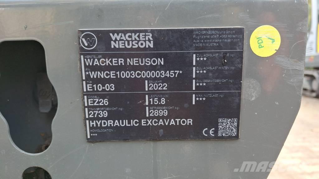 Wacker Neuson EZ26 Lánctalpas kotrók