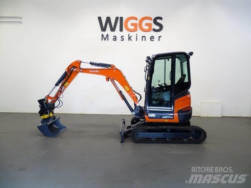 Kubota U 27-4 Mini kotrók < 7t