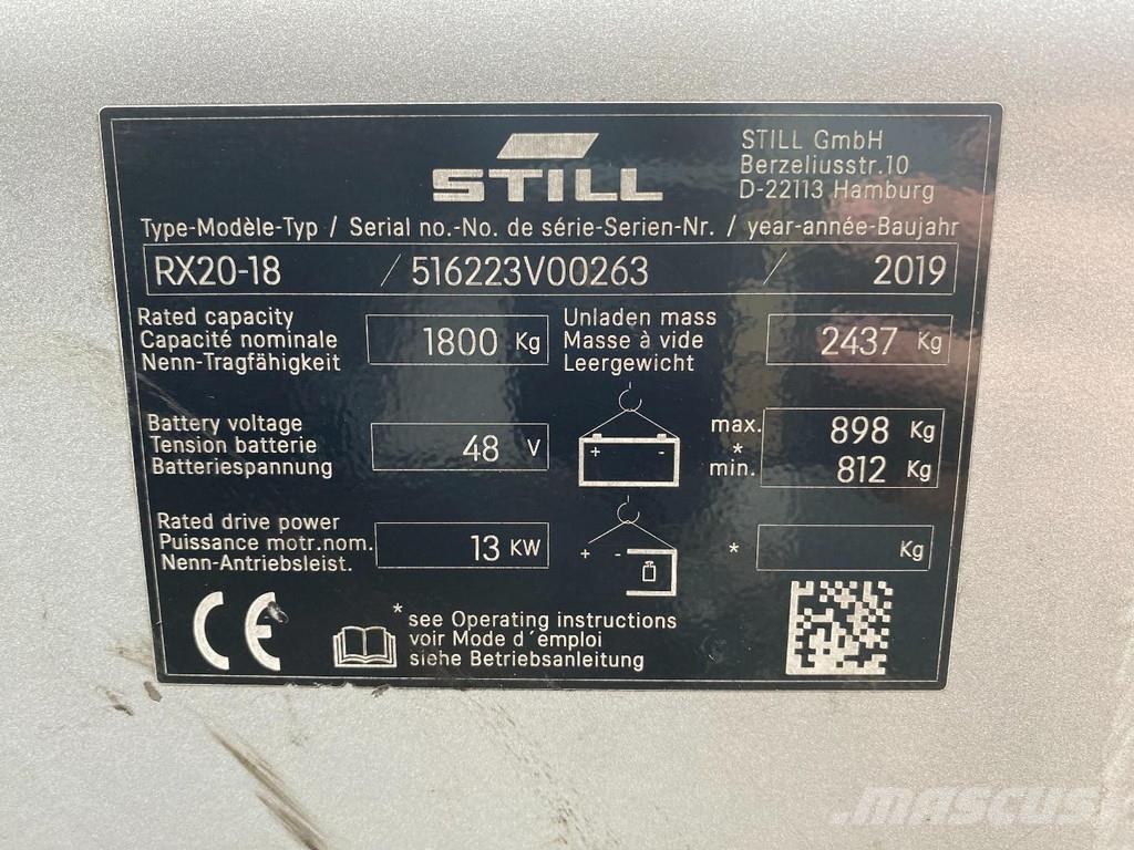 Still RX20-18 Elektromos targoncák