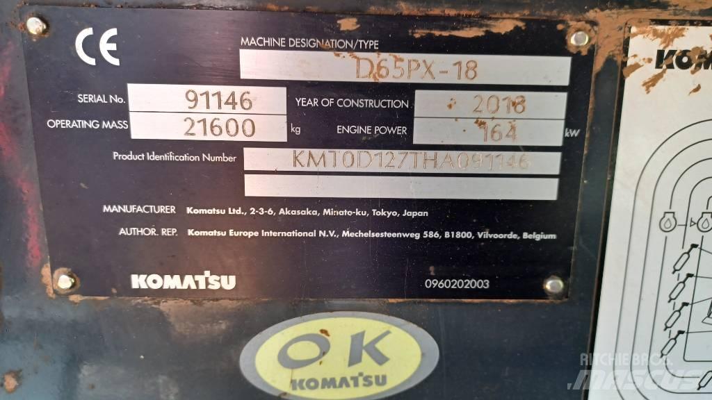 Komatsu D65PX-18 lánctalpas dózerek