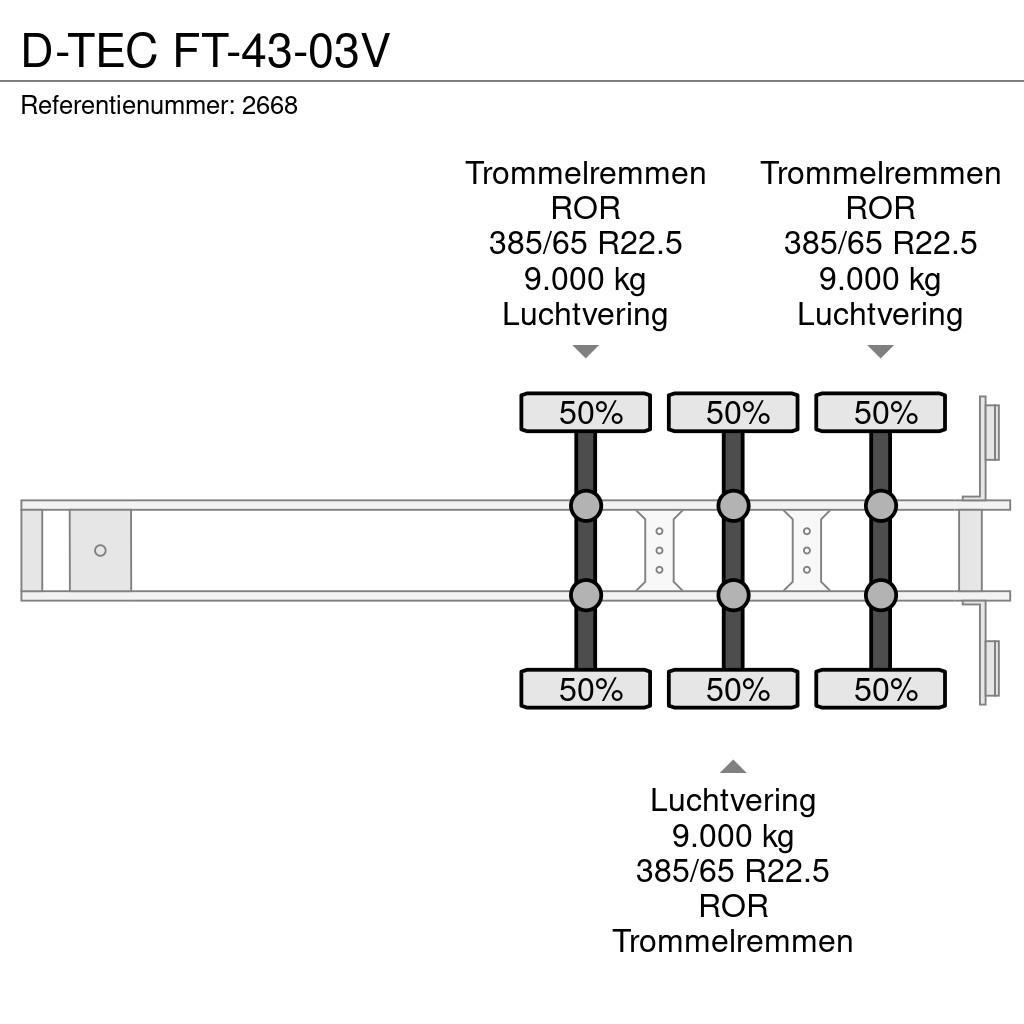 D-tec FT-43-03V Félpótkocsi alvázak