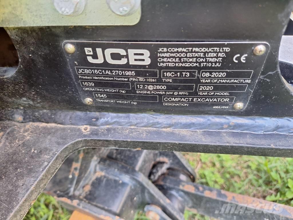 JCB 16 C-1 Mini kotrók < 7t