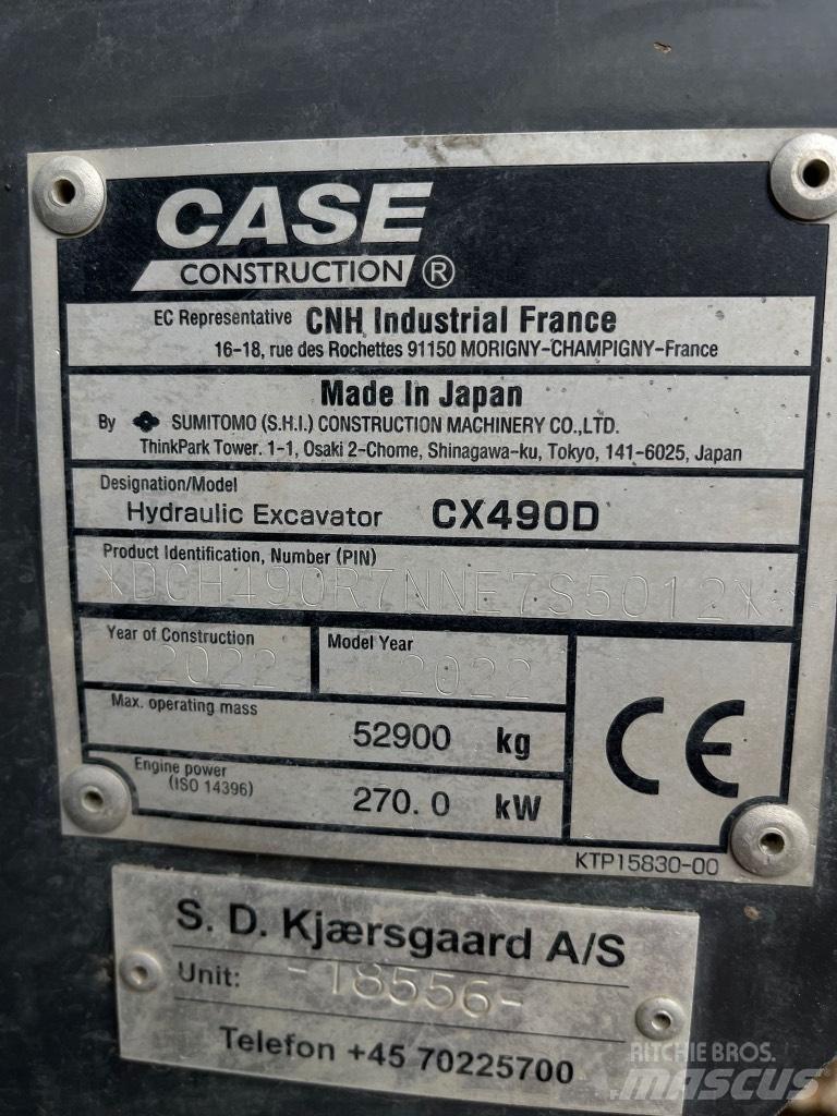 CASE CX 490 D Lánctalpas kotrók