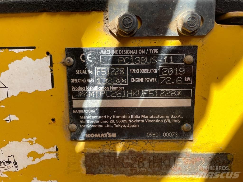Komatsu PC 138 US-11 Lánctalpas kotrók