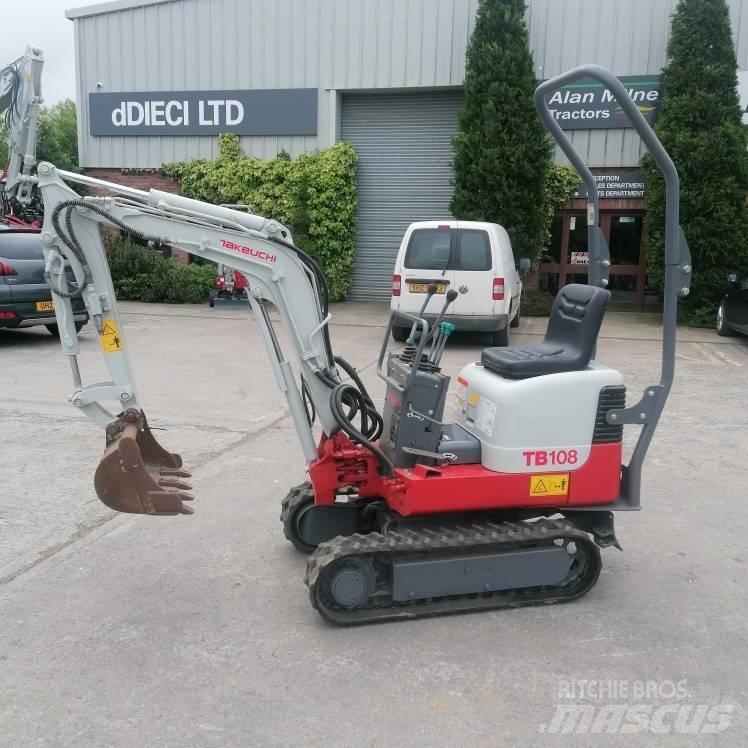 Takeuchi TB108 Mini kotrók < 7t
