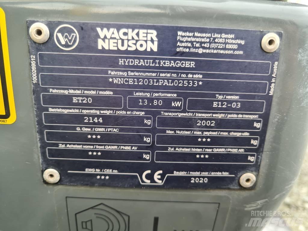 Wacker Neuson ET20 Lánctalpas kotrók
