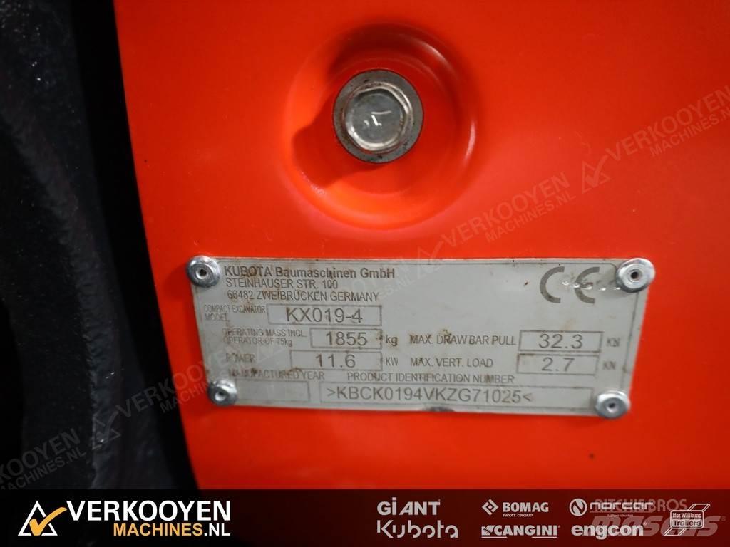 Kubota KX019-4 Mini kotrók < 7t