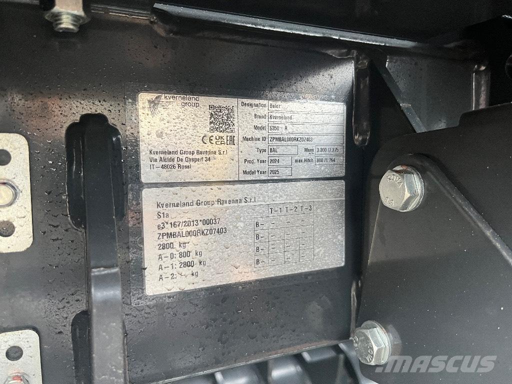 Kverneland 6350R Körbálázók