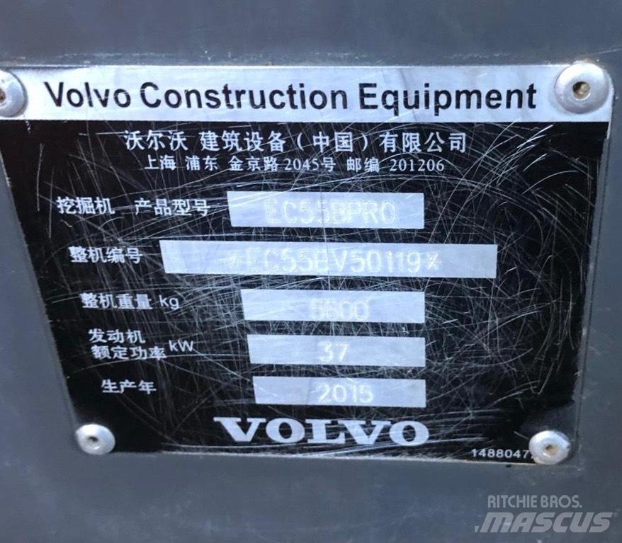 Volvo ECR 55 Mini kotrók < 7t