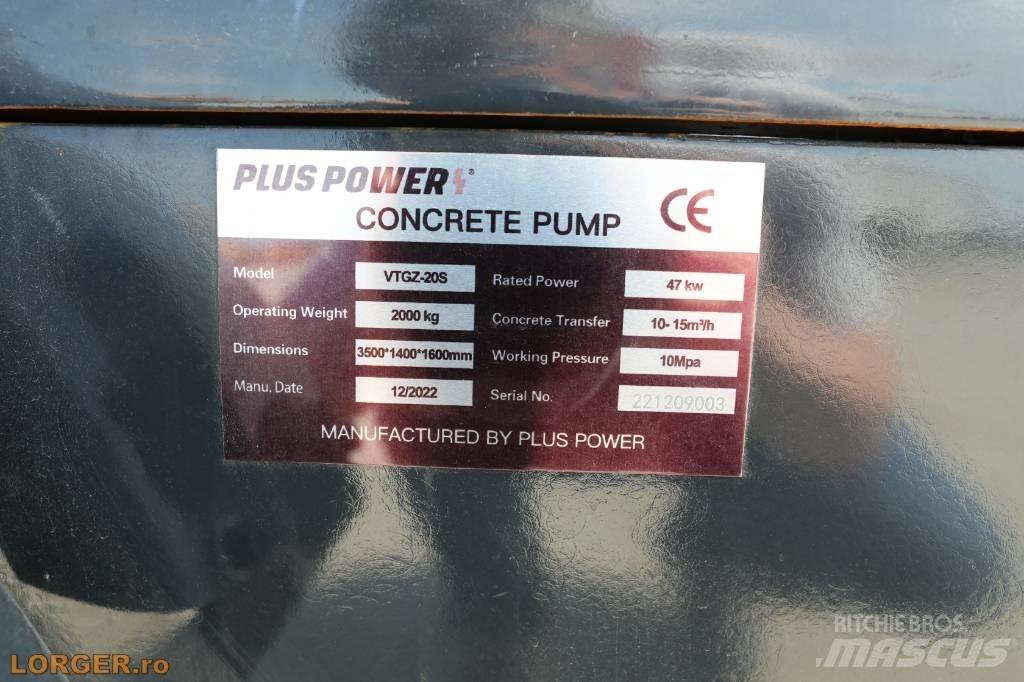 Plus Power VTGZ - 20S Betonpumpák
