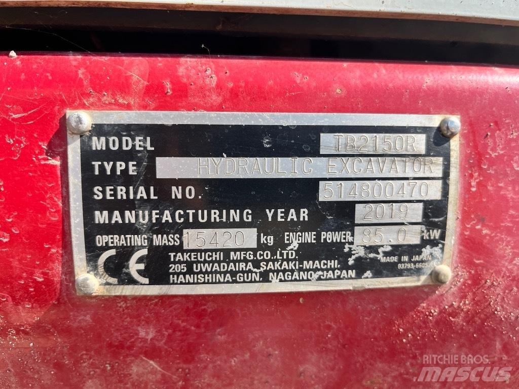 Takeuchi TB 2150 R Lánctalpas kotrók