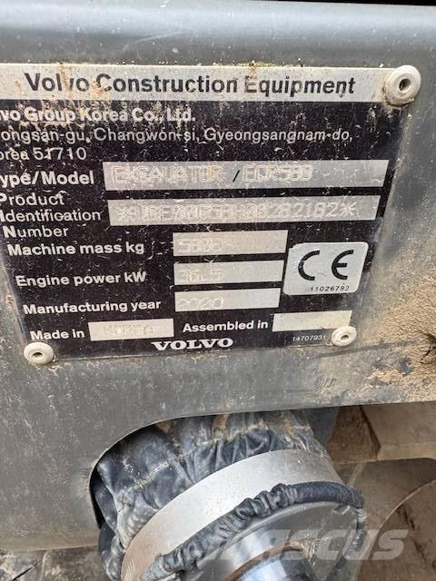 Volvo ECR58D Mini kotrók < 7t