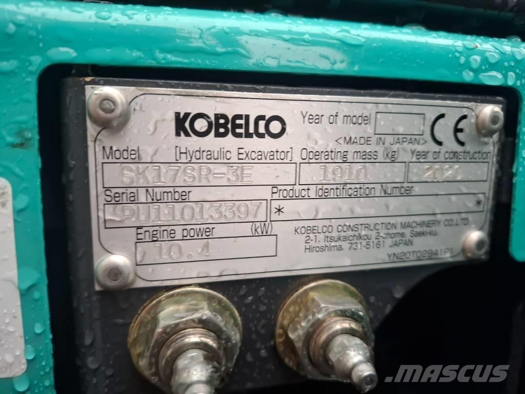 Kobelco SK 17 SR-3E Mini kotrók < 7t