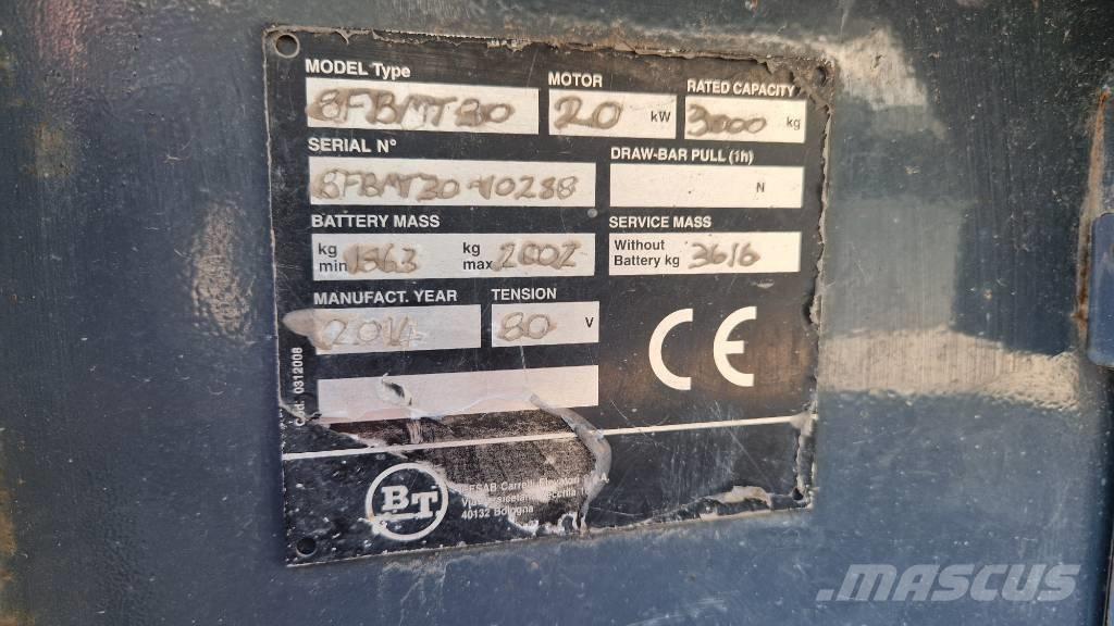 Toyota 8 FBMT 30 Elektromos targoncák