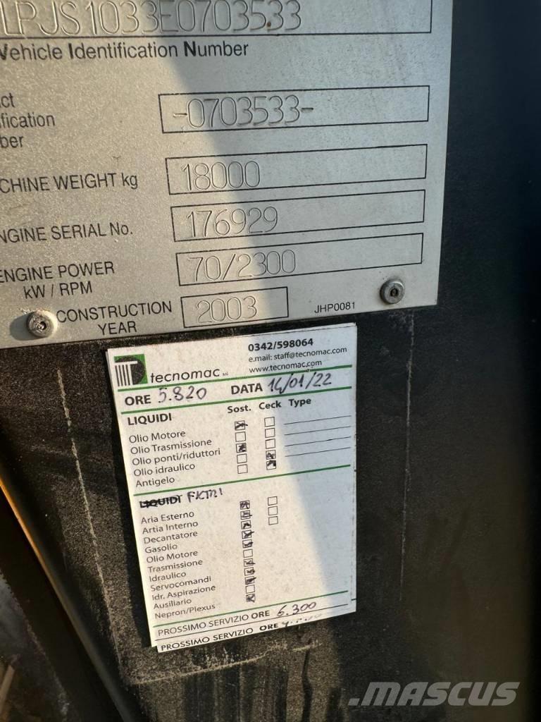 JCB JS 180 Lánctalpas kotrók