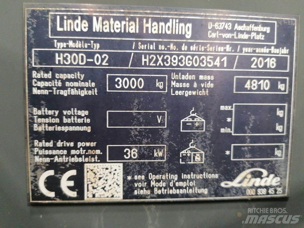 Linde H30D-02 Dízel targoncák