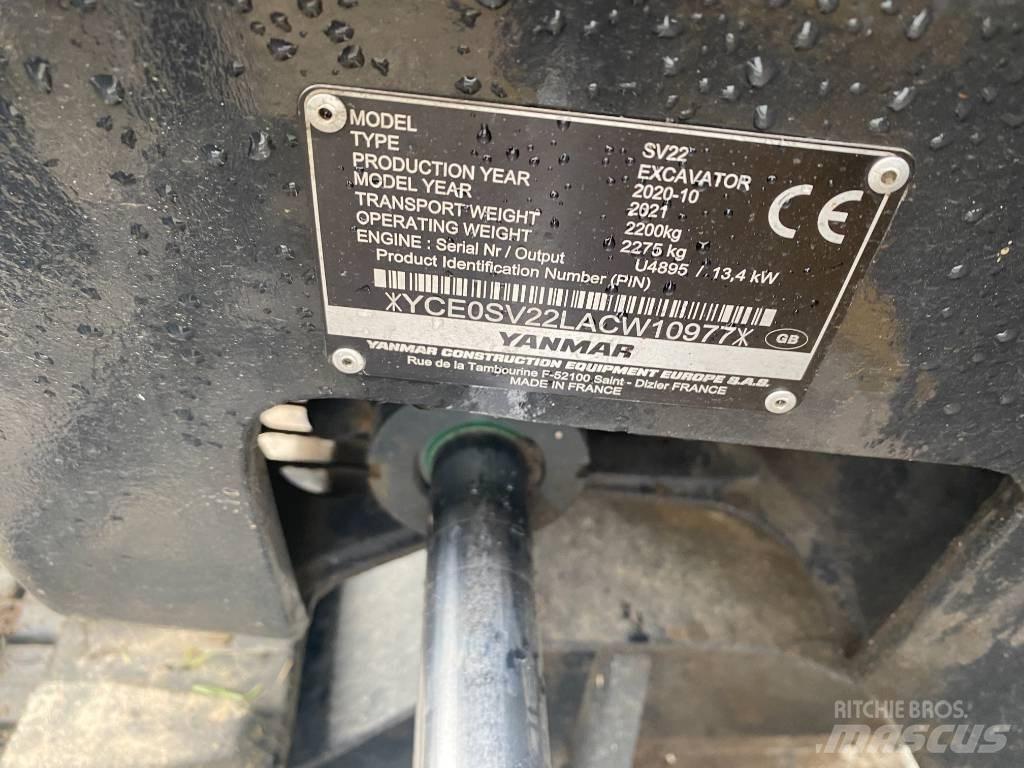 Yanmar SV 22 Mini kotrók < 7t
