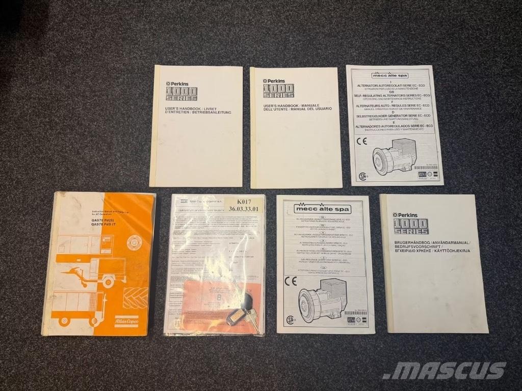 Atlas Copco QAS 78 Dízel áramfejlesztők