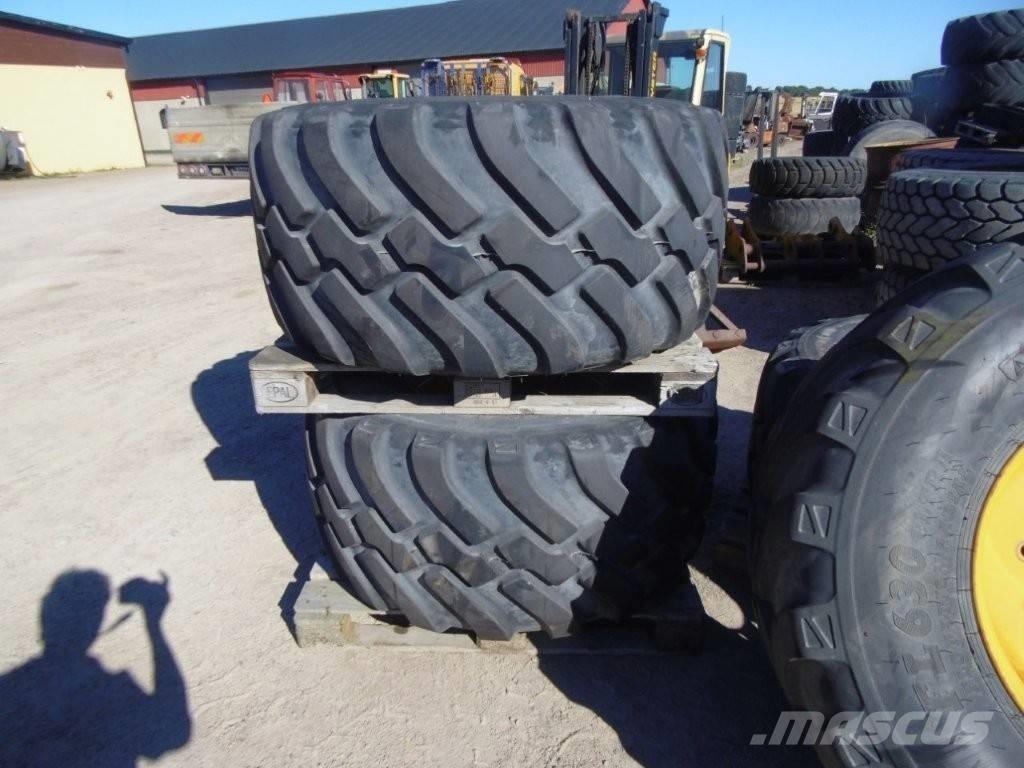  Däck Twin 600/55R Gumikerekes homlokrakodók