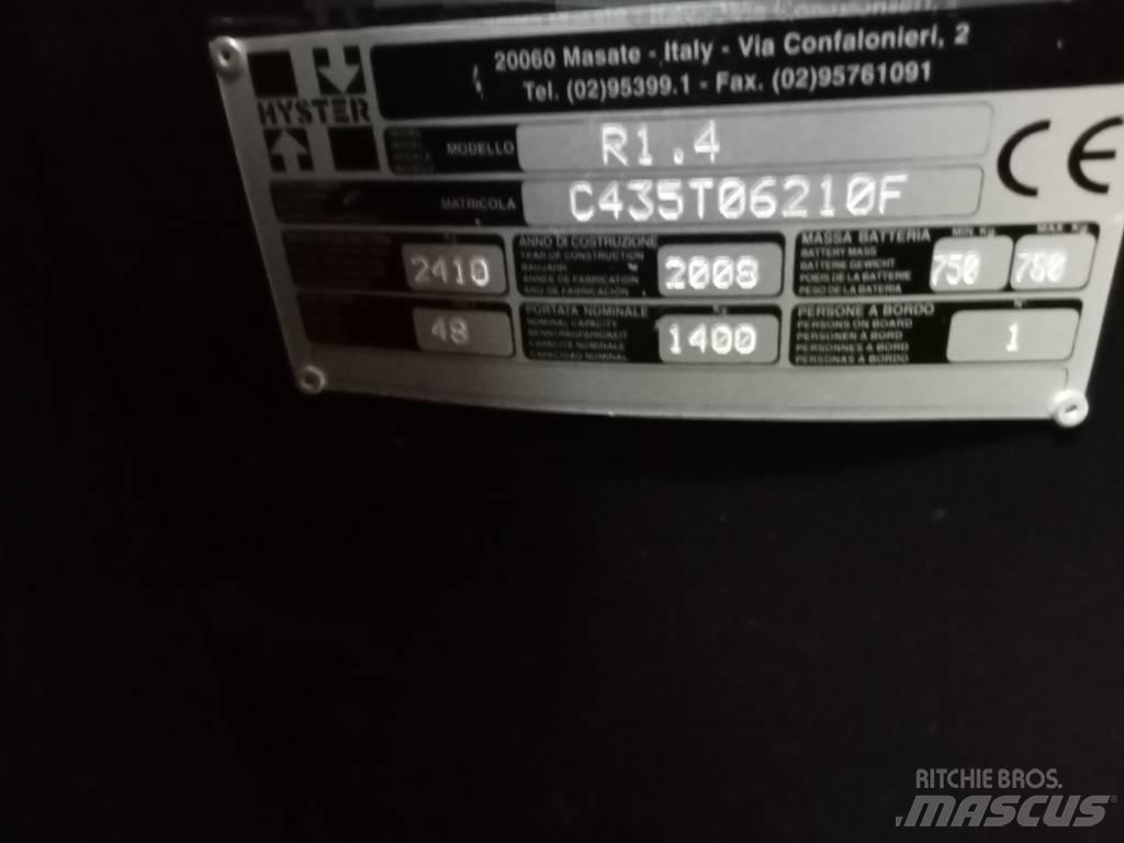 Hyster R1.4 Tolóoszlopos targonca