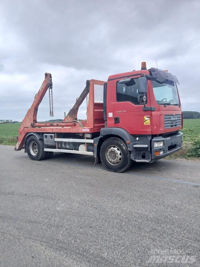 MAN TGM 18.280 Hidraulikus konténerszállító